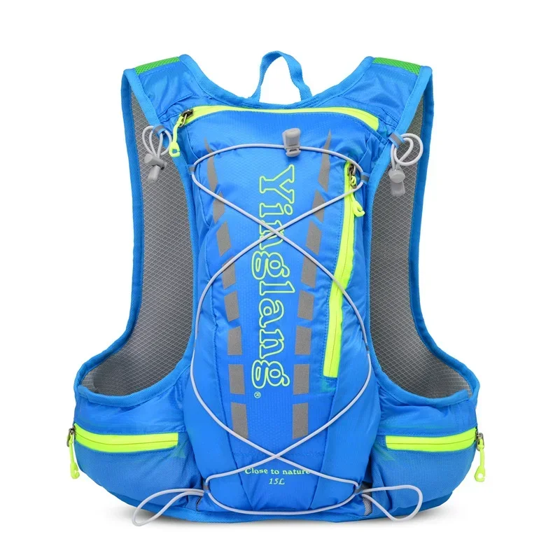 15L Male Female Lightweight Running Hydration Vest Backpack Trail Running Cycling Marathon Hiking Climbing Outdoor Sport Bag