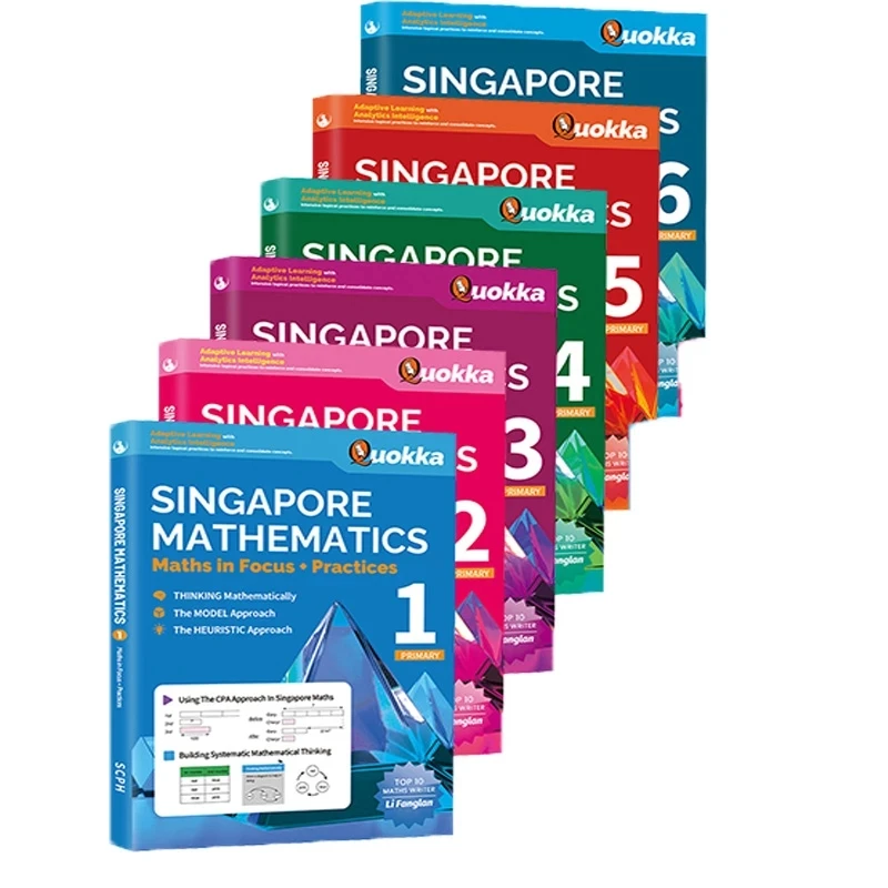 

2022 New Updated Singapore Primary School Mathematics Textbooks For 6-12 Ages Exercise Book Of Teaching Aids Books Learning Math