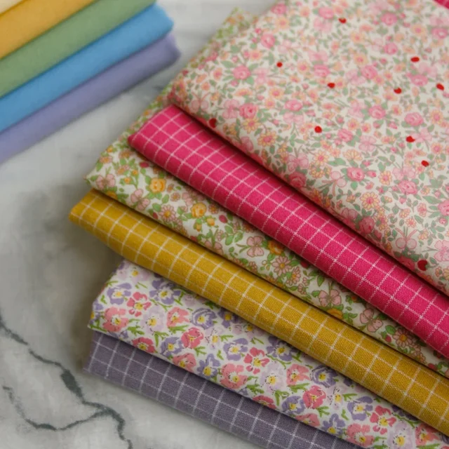 145x50 cm Floral été popeline coton tissu à coudre bricolage vêtements pour enfants tissu faire bébé robe décoration maison 160 g/m 4