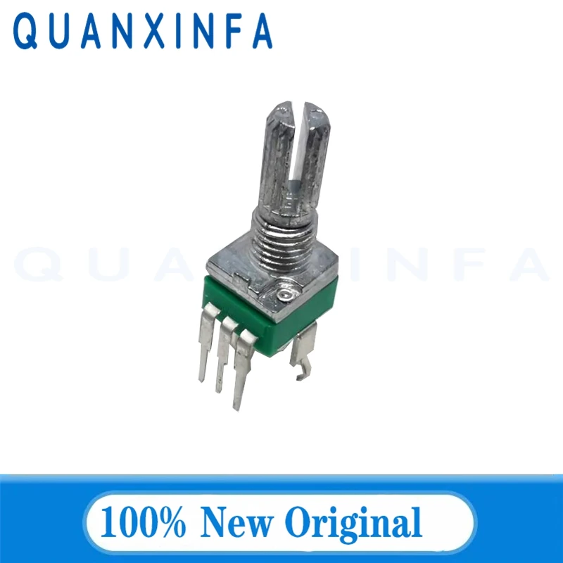 5PCS Vertical single R097 RK097 precision potentiometer bracket handle 15mm no gear 3 feet B10K 2K 5K 50K 250K 100K 500K multiturn potentiometer linear potentiometer rotary potentiometer potentiometer kit trimmer potentiometer adjustable resistor potentiometer knobs electronic components