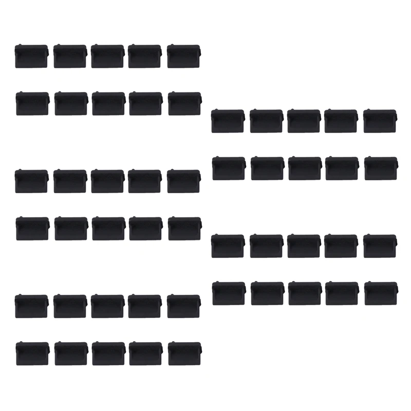 

50 шт., силиконовые Заглушки для USB-порта