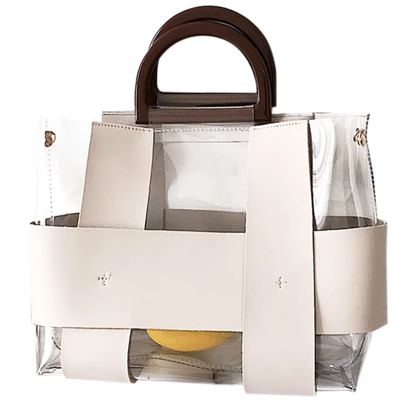 

Женская модная прозрачная сумка через плечо из ПВХ