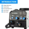 MIG Welder,Flux Core Welder Machine 110V 130Amp, Gasless MIG Welding Machine IGBT Inverter Welder Portable Wire Feed Welder 4
