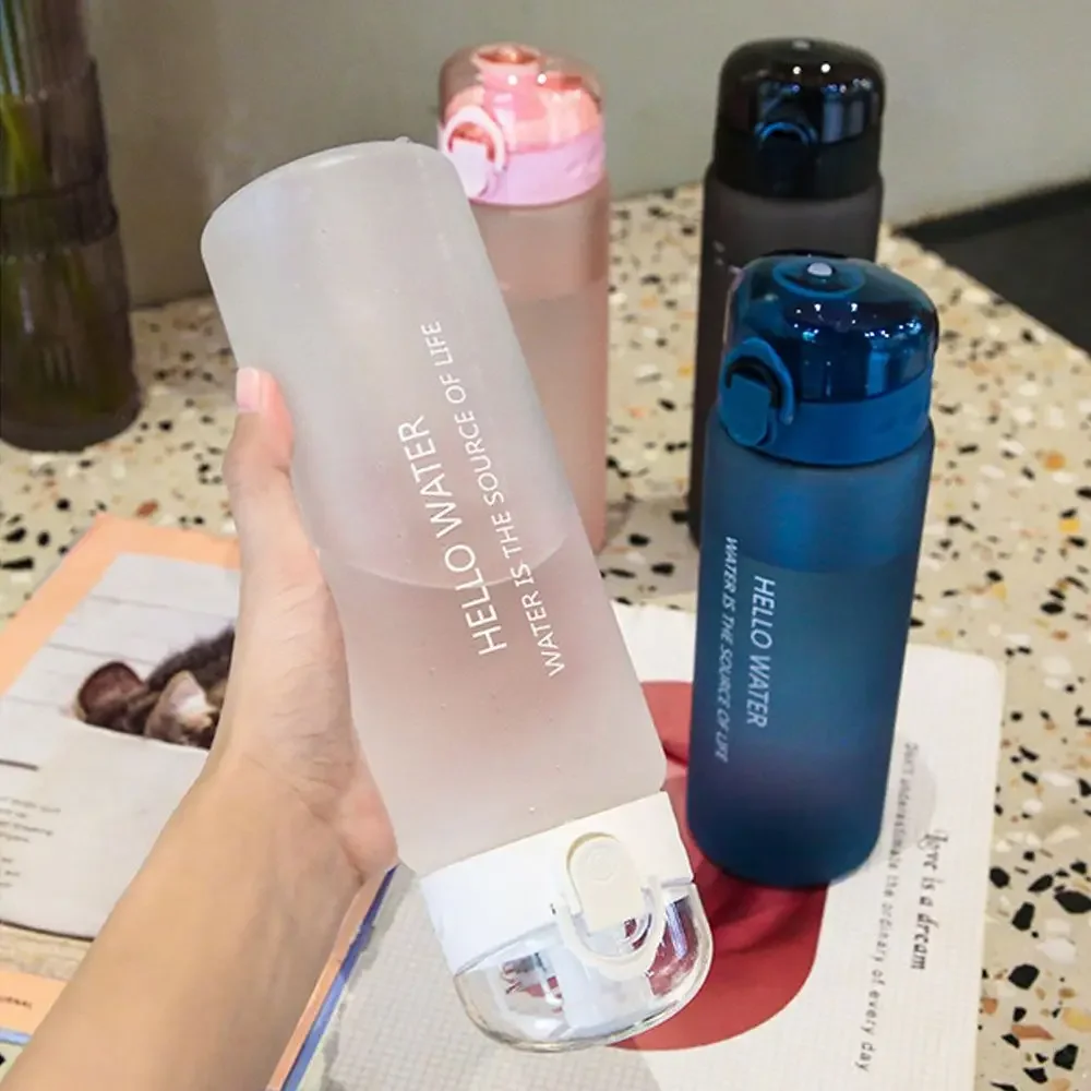 

Portable Sports Transparent Water Bottle 780ml Portable Gym Travel Clear Leakproof Drinking Bottle Frosted Bottle