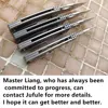 JUFULE New OZ Rosie Titanium Handle Real 60+ HRC 154CM Steel Ceramic Bearings Pocket EDC Tool Camping Hunt Outdoor Folding Knife 5