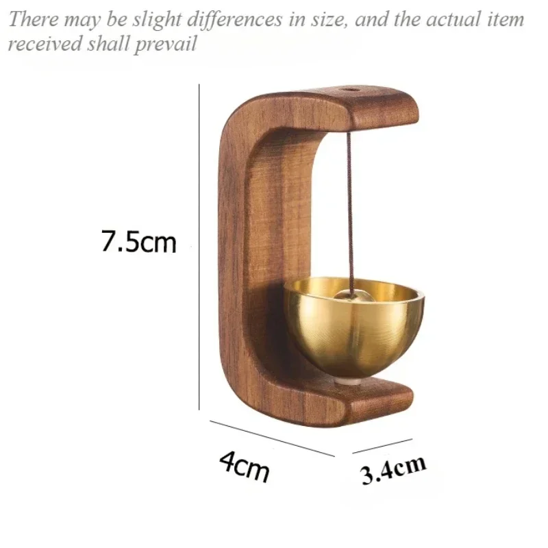 Wooden Wind Chimes Wireless Doorbell Entrance Door Bell Decorative Wind Bell For Home Opening & Porch &Garden Hanging Decoration