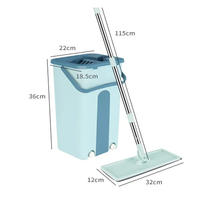 

Bucket With Set Mop Floor Home 360 Rotating Dry Wet Mops Auto Flat Usage Or Accessories Household Squeeze Cleaner Cleaning Wash