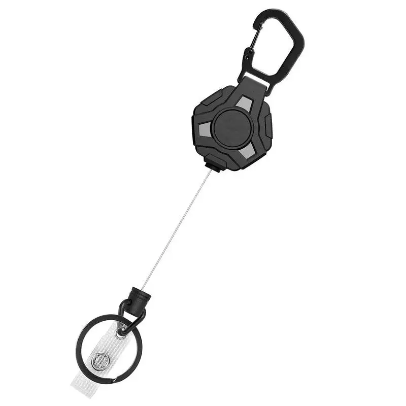 

Телескопический брелок для ключей, многоугольный брелок для ключей, тяжелый карабин, держатель для ключей с карабином