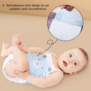 Cuscino Termico Anti-Colica e Anti-Gonfiore per Neonati, Impacco Caldo di Fagioli Rossi per il Ventre del Bambino