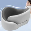 Memory Sponge Neck Pillow Adjustable Size U-shaped Neck Pillows Portable Nap Pillow For Travel Working Cervical Vertebra Protect 2