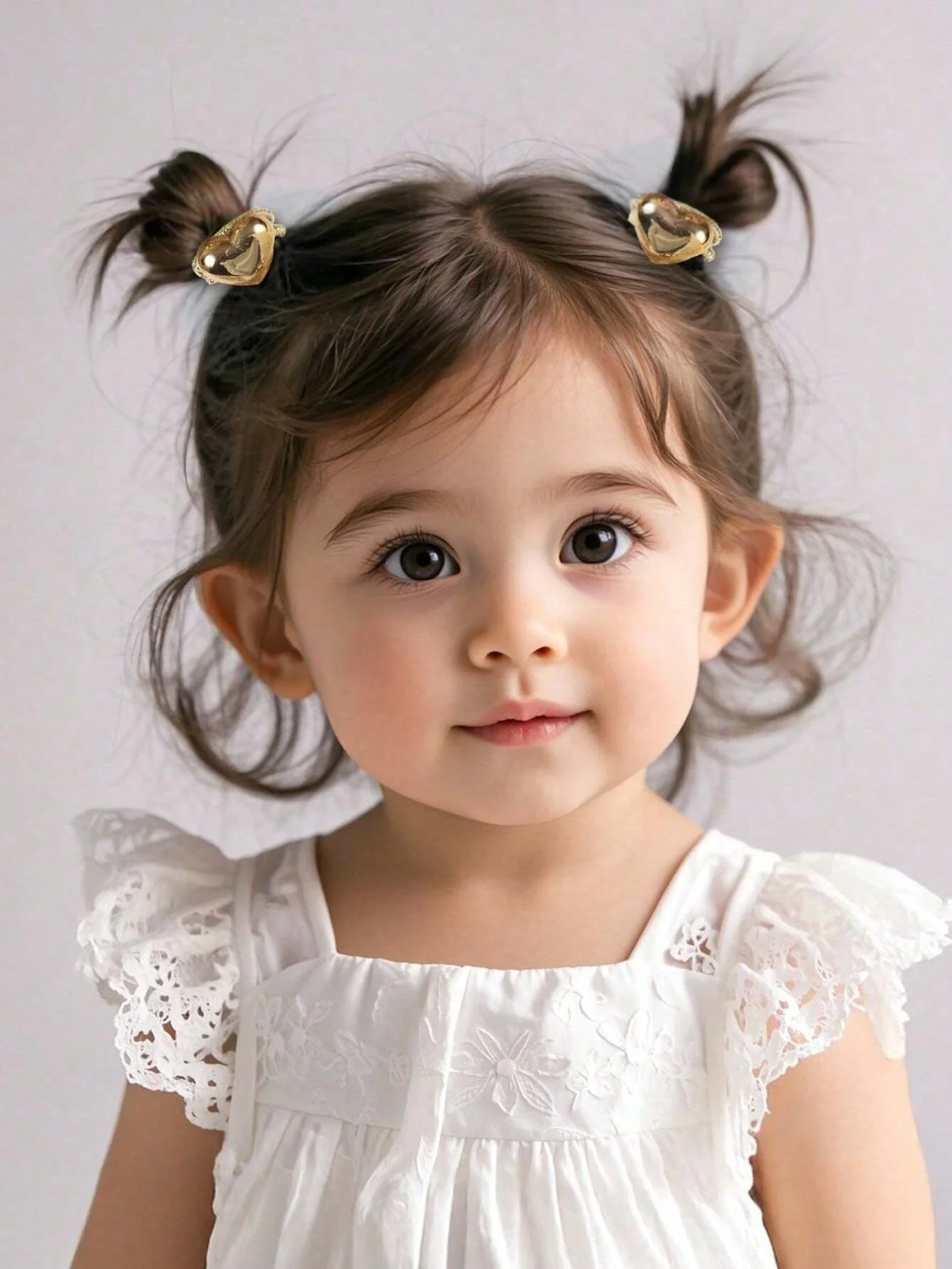 Pack of 10 Glittery Princess Hair Ties for Baby Girls – Sweet, Durable & Gentle on Thin Hair