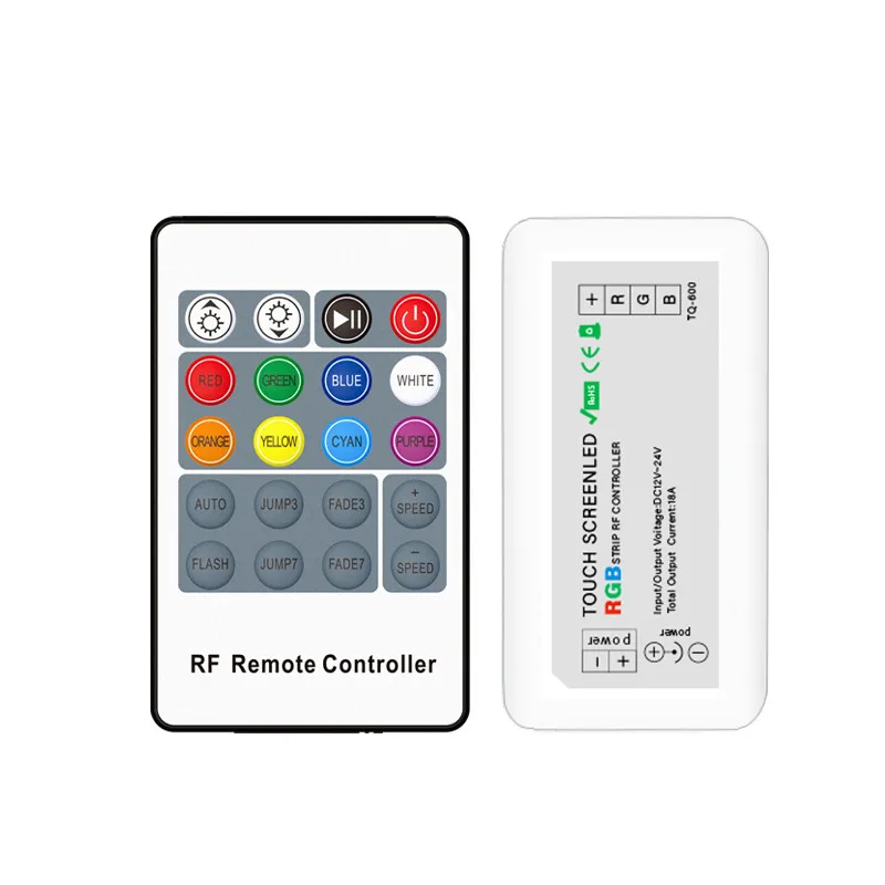 RGB-light-strip-dimmer-colorful-string-controller-20-key-remote-control ...