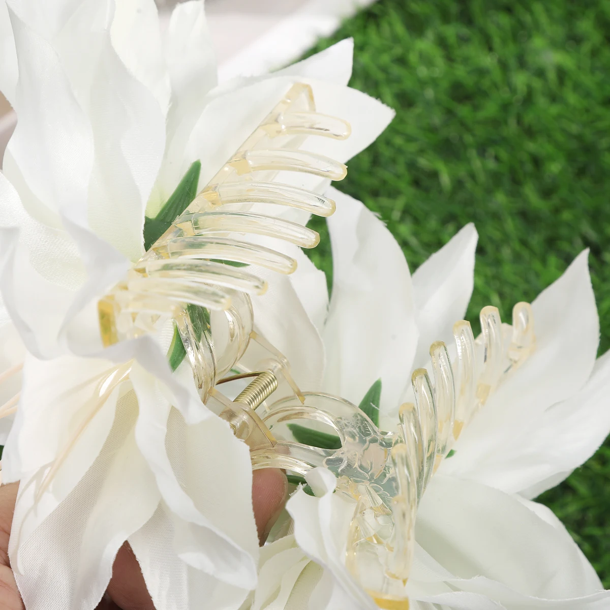 Awaytr Lilienblüten Haarklammer Mit Blättern Blumenschmuck_voghion.com
