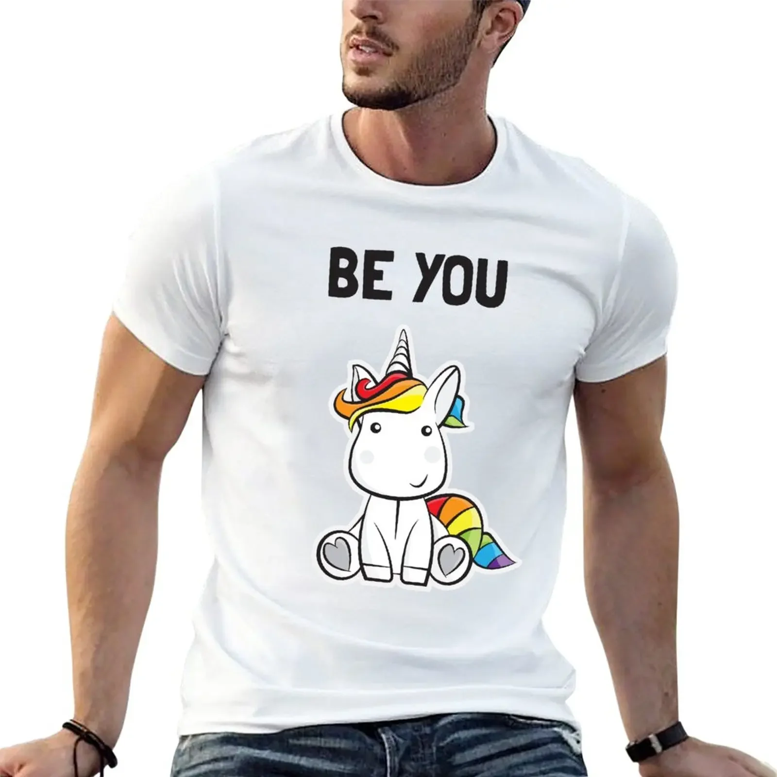 

Be You Rainbow - LGBT - Gay Pride - Lesbian Gender Neutral T-Shirt for a boy plain funnys t shirts for men