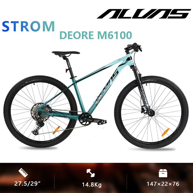 Alvas Strom 27.5/29 "Ruota Deore M6100 1X12 Velocità Freno A Disco Idraulico Cavo Interno In Alluminio Unisex Mtb Bike Sport Bicycle