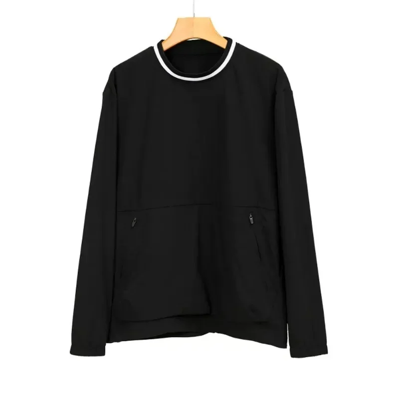

Golf Clothing Men's and Women's Spring/summer Round Neck Windproof Long Sleeved Jacket Quick Drying Golf Jacket