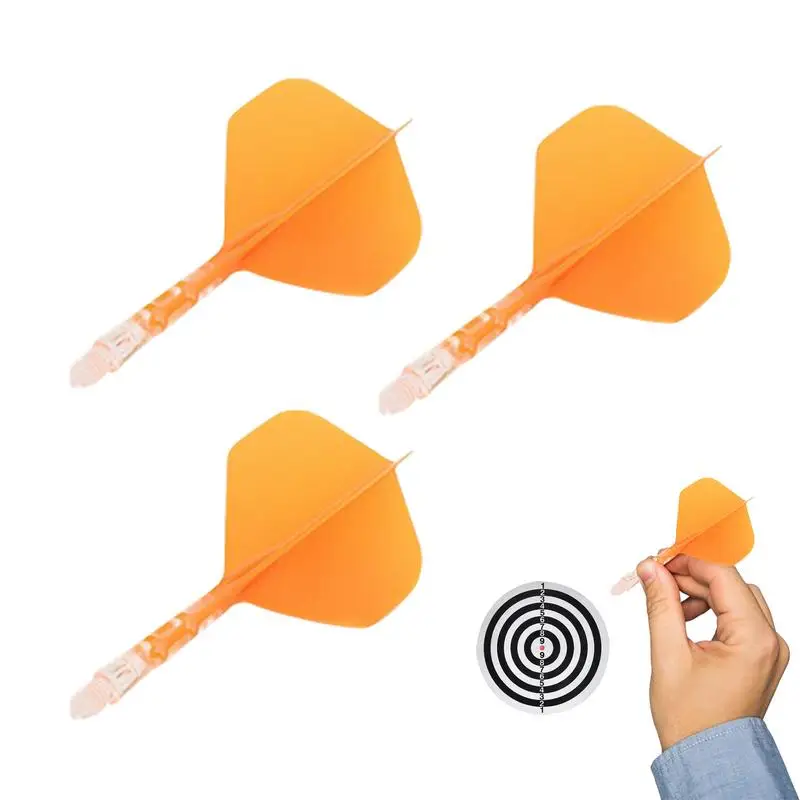 

3 Pieces Dart Flights Durable Large Dart Parts Dart Flights With Shafts Stable Replacement Dart Tail Wing Dart Supplies Dart