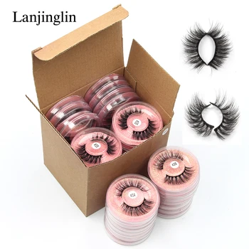 10 Style 4/100 Pairs Eyelash Natural 3D Mink False Eyelashes Makeup Fake Eye Lashes Faux Cils Make Up Beauty Tools Wholesale