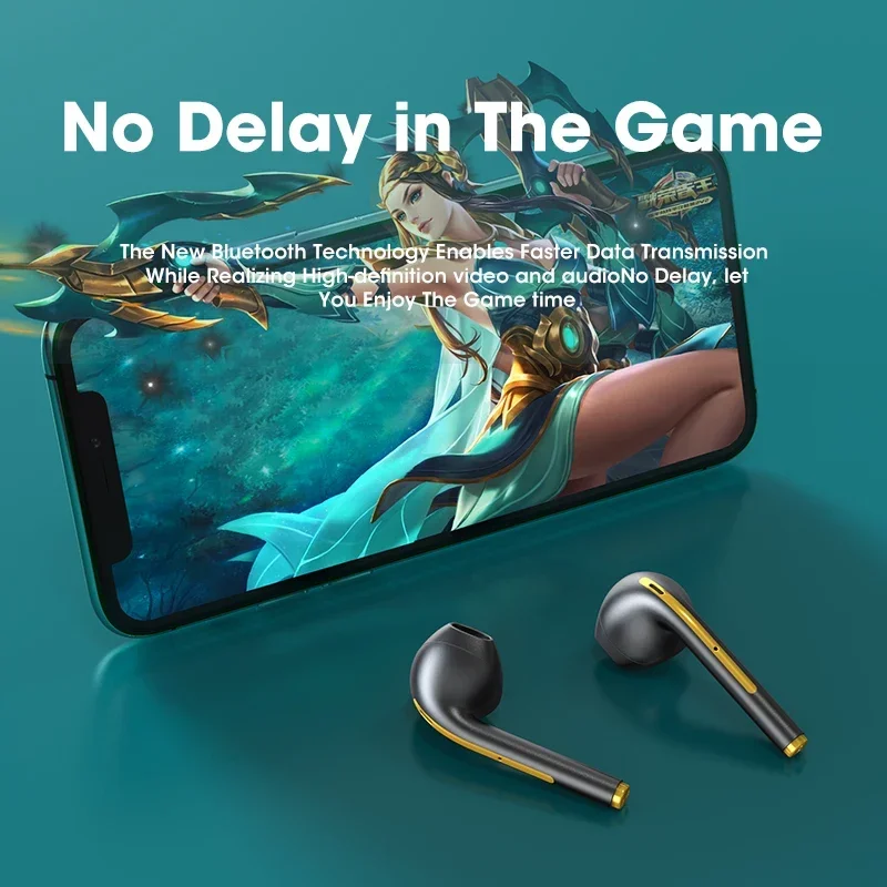j18 NEW Upgrade Bluetooth 5.1 Earphone Wireless Headphone Stereo Earbuds Headset With Charging Box Microphone For xiaomi iphone 6