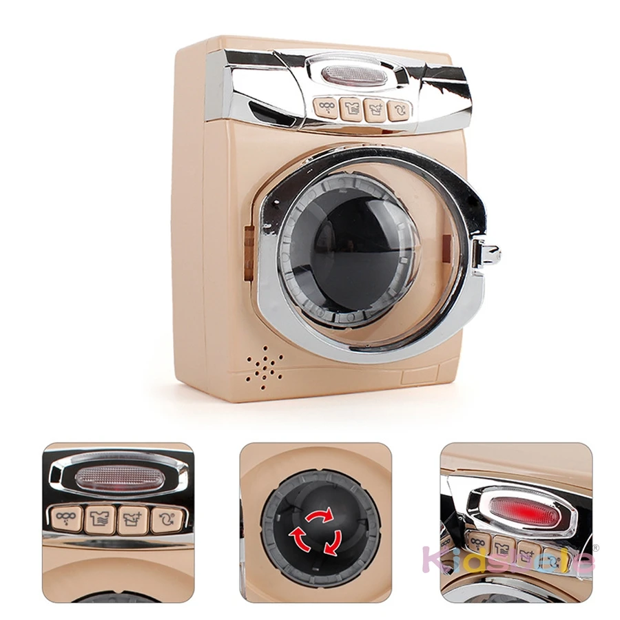 Children's Deluxe Play Kitchen Appliance Set - Includes Microwave, Coffee Maker, Blender, Toaster & Washing Machine Educational Toy