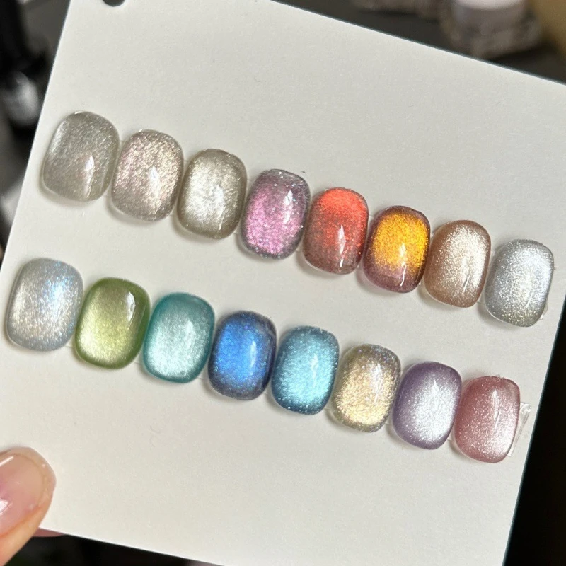 

Cat Eye Nail Polish High Quality Rubber Brush Spar Cat Eye Nail Polish Hands-free Charming Garden Themed Nail Art Polish