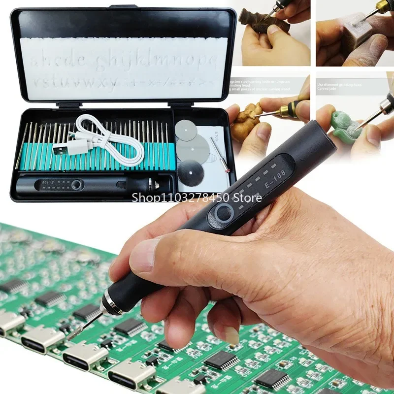 

Nail Polishing Machine Portable Sander Carving Special Small Jade Polishing Tool Electric Nail Grinder Grinding Pen