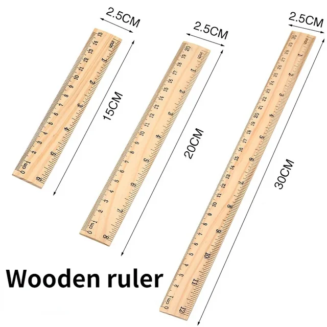 15/20/30cm Wooden Straight Rulers: The Perfect Drawing Tool for Desk Accessories