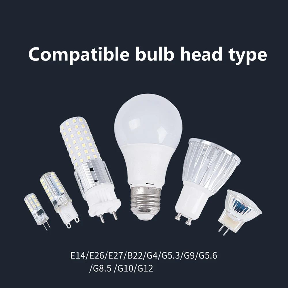LED Lamp Bulb Light Voltage Quick Fast Tester Electric Power Meter for E27 B22 E14 Lamp Bulb Light Test Box With Power Display 4