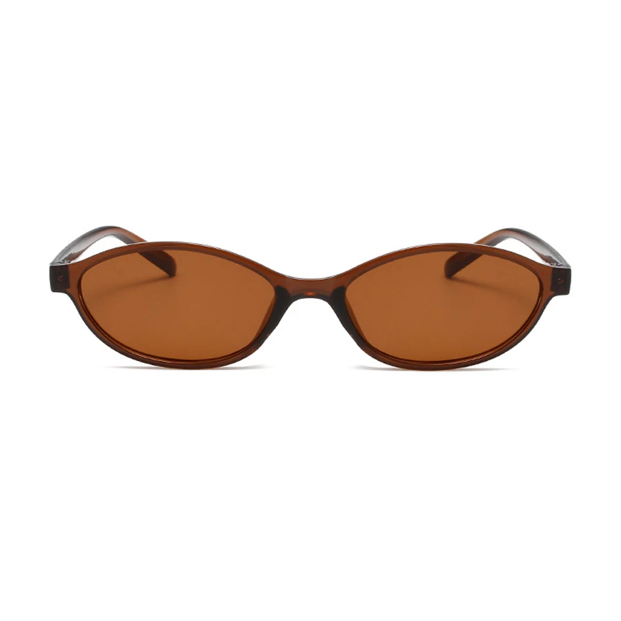 Retro Oval Frame Sunglasses Fashion Personalized Trendy Small Frame Sunglasses Punk Cat Eyes Sunshade Sun Protection Glasses 4