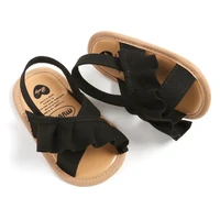 Summer New Baby Girl Sandals Baby Shoes Cute Ruffle Flats Non-Slip Soft Sole Newborns First Walkers Beach Infant Sandals 3
