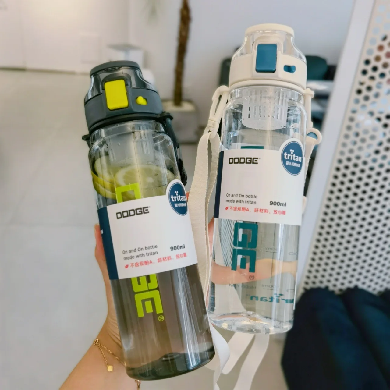 

Large Capacity Water Cup Transparent No Leakage Water Bottle Portable Juice Cups With Tea infuser Cute Drinking Bottle for Girl