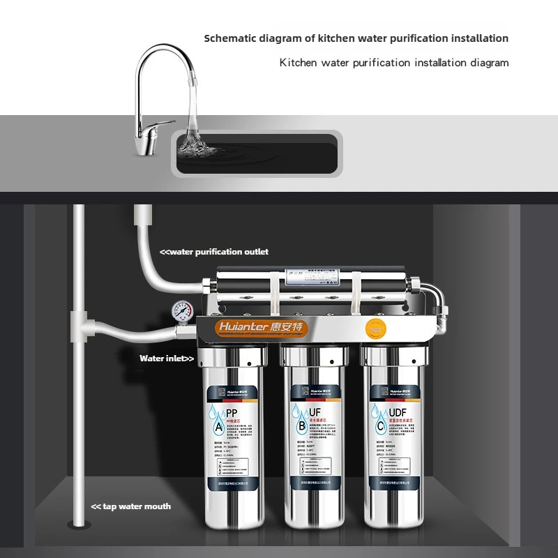 High energy magnetized water purifier household direct drinking water purifier tap kitchen faucet filter magnetized