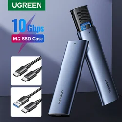 UGREEN M.2 NVMe SSD Enclosure Adapter Aluminum 10 Gbps USB C 3.1 Gen 2 to NVMe PCIe M-Key Solid State Drive External Enclosure