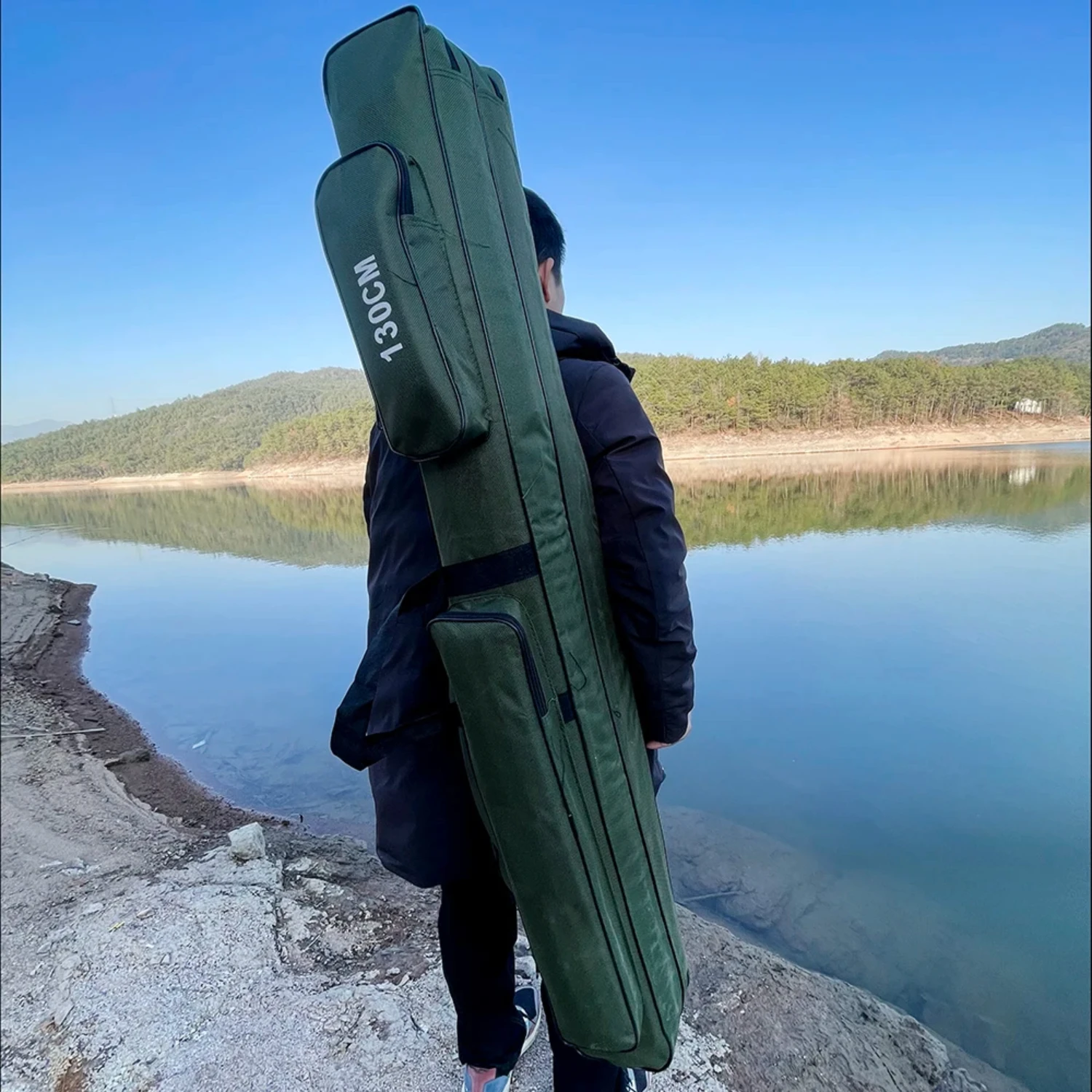 Belly Fishing Bags 2/3 Layer 110120/130/150cm Waterproof Outdoor Fishing Rod Large Capacity Mens Case boots