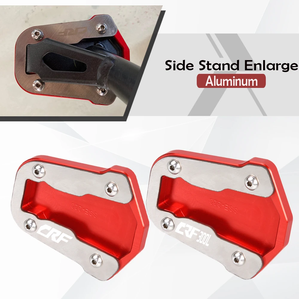 

CRF300L Foot Side Stand Extension Kickstand Motorcycle Sidestand Plate Enlarge For Honda CRF 300 L Rally 2021 2022 2023 CRF300 L