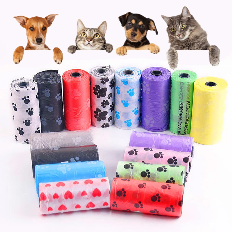 Dog Poop Bag for Dog Pets Waste Garbage Bags Carrier Biodegradable Clean up Bag Waste Pick Up Clean Bag for Pet Products dog poop bags pet poop bags