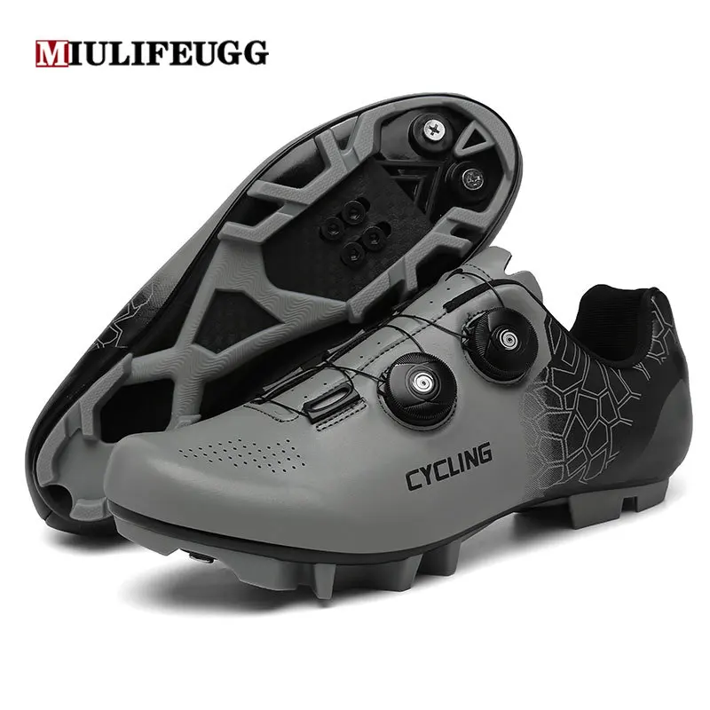 MIULIFEUGG Cycling MTB Shoes Men Route Cleat Road Dirt Bike Speed Flat Sneaker Racing Women Bicycle Mountain Spd Biking Footwear