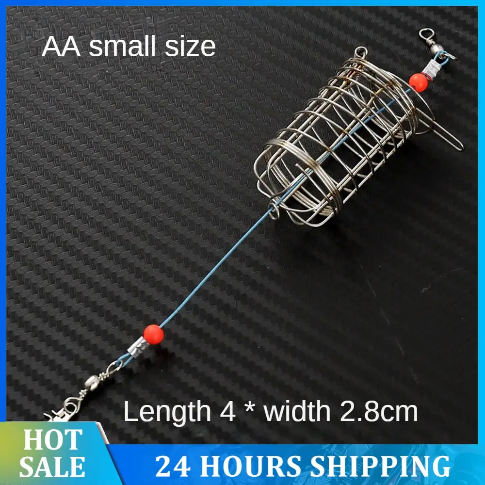 FishingBaitCageFeederStainlessSteelFeederHolderFishing