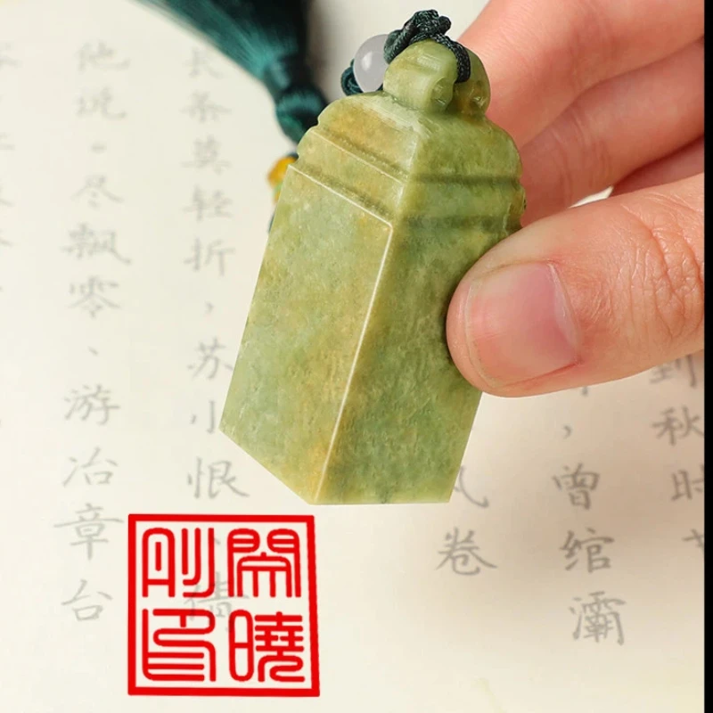 천연석 맞춤 이름 스탬프 중국 스타일 맞춤 제작 개인 로고 인장 조각 서예 그림 스탬프 선물 상자