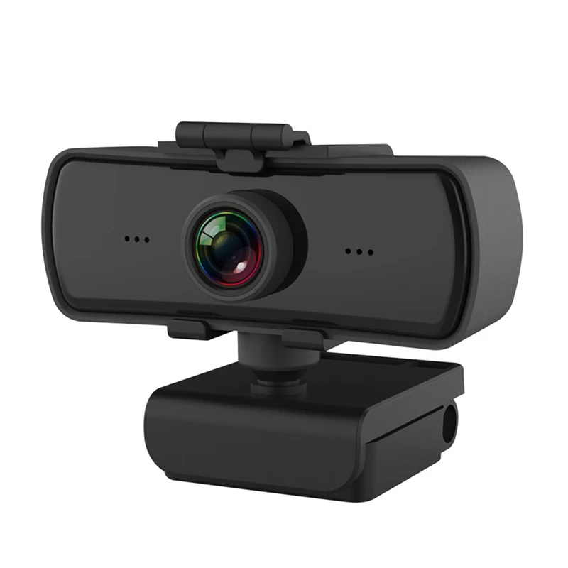 

1 PCS Webcam With Microphone 360Degree Adjustment USB Plastic Full HD 2K For Computer Digital Webcam PC Autofocus Web