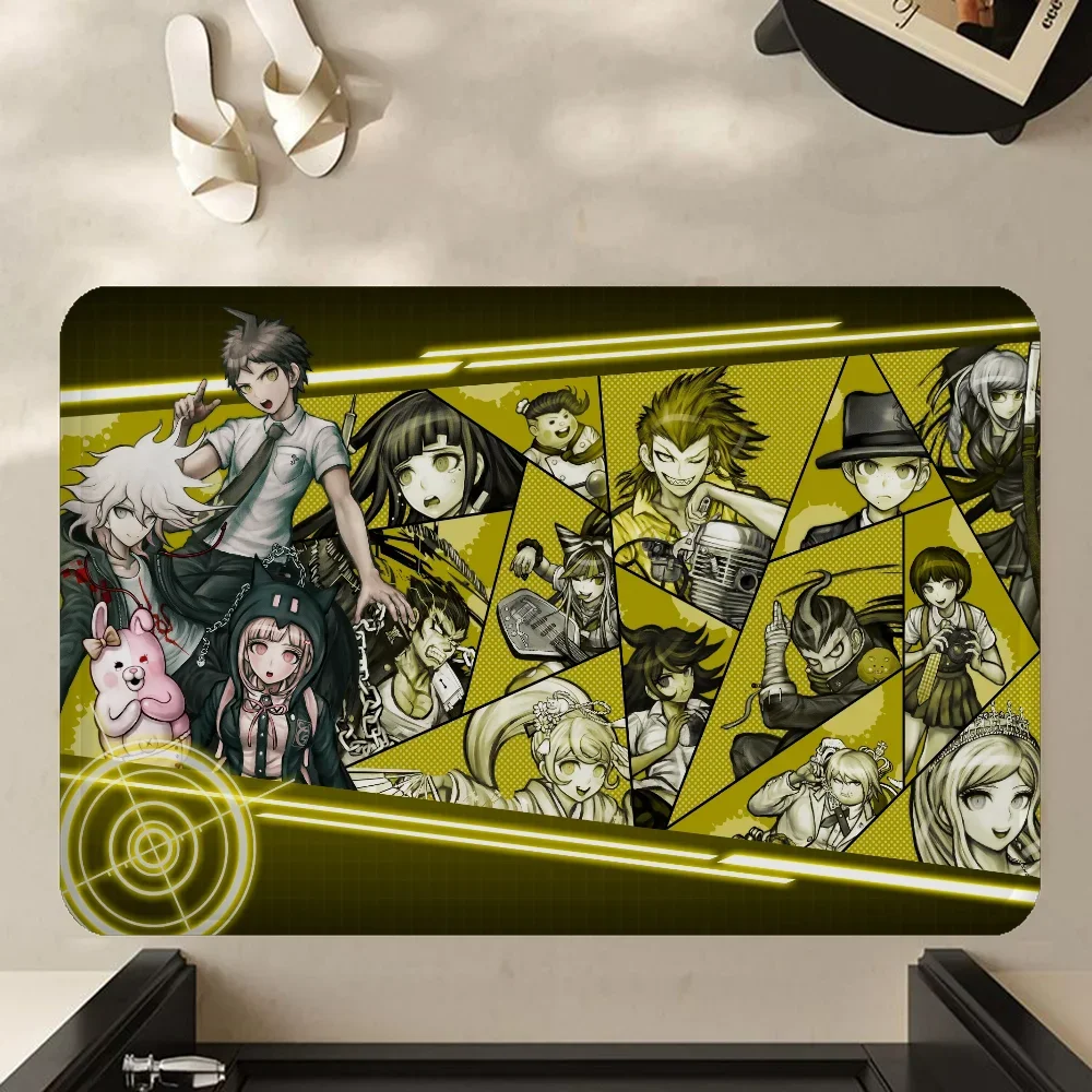 Anime Game Danganronpa Bathroom Mat Kids Room Bedroom Decoration Balcony Anti-Slip Doormat Living Room Welcome Rug 4
