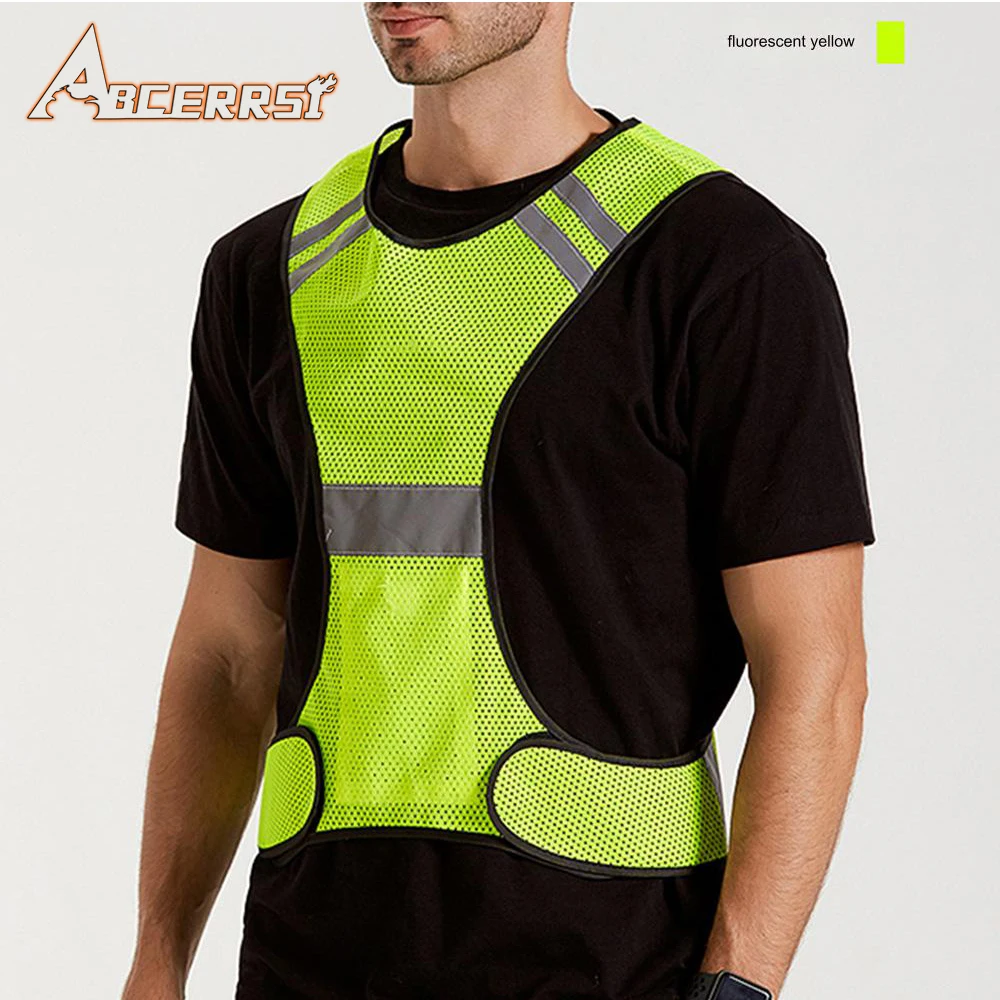 Outdoor Night Riding Running Reflective Vest Safety Security Sports Vest Night Bicycle Cycling Riding Jogging Guiding Light,reflective safety vest