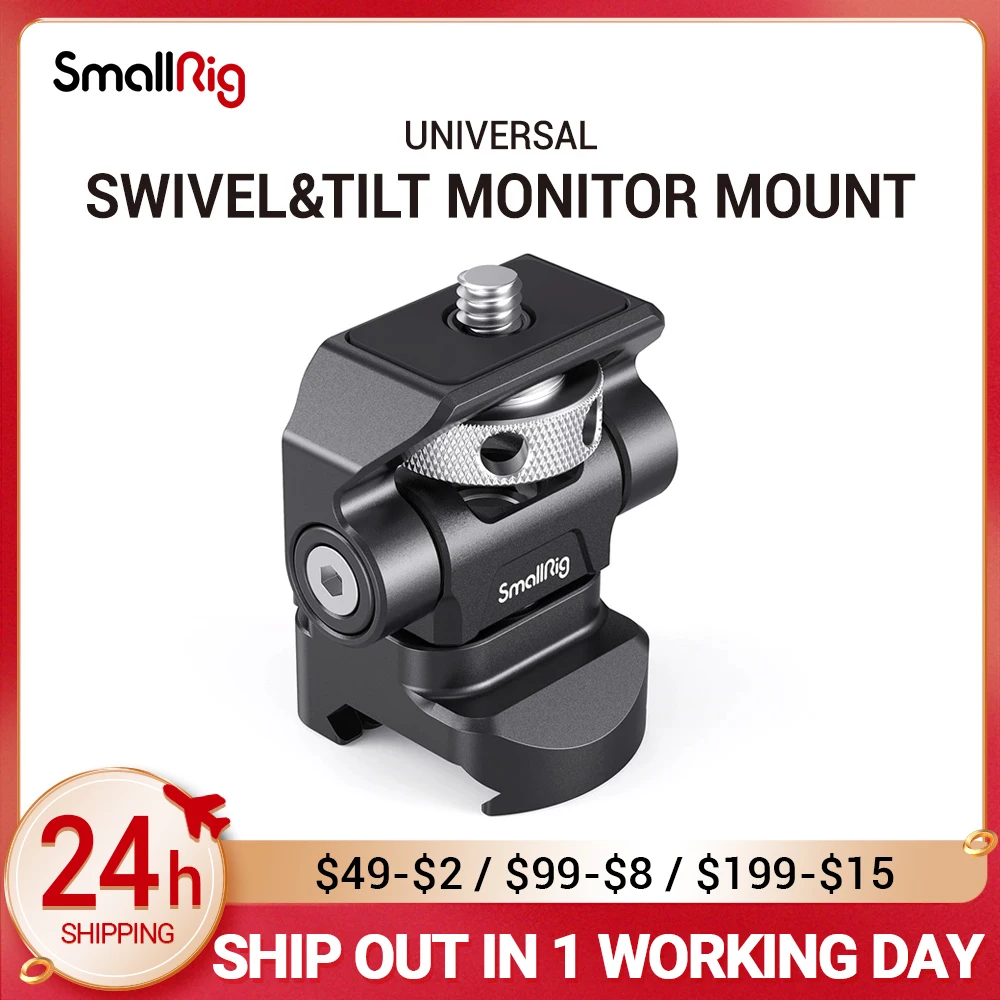 Smallrig Quick Release Nato Clamp Monitor Holder Swivel And Tilt