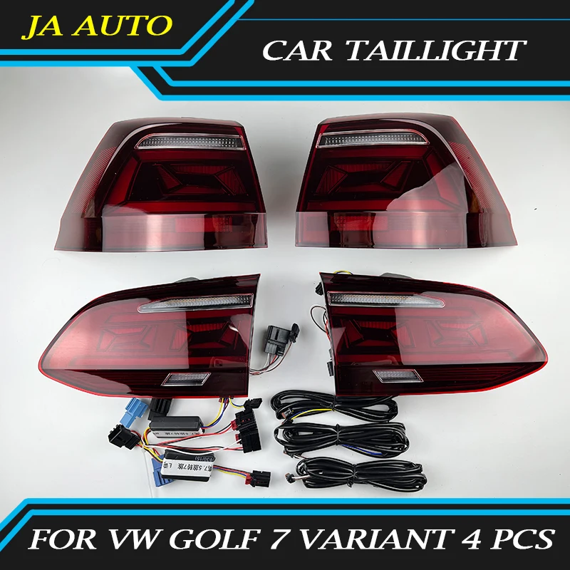 

Fit for VW Golf 7 Variant 4 PCS Car Tail Lights Type Taillights Rear Lamp LED Signal Reversing Parking auto exterior accessories