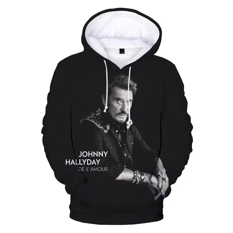 thumbnail image 1 of Nueva sudadera con capucha para hombre del cantante de rock Johnny Halliday, sudadera con capucha de moda urbana de hip hop con estampado 3D, ropa de hombre de gran tamaño a la moda, 1 of 5