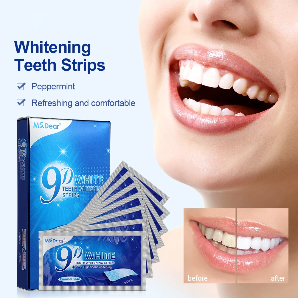 14pcs/box 9D fogak whitening strips Fogpép Gél Szóbeli Egészségtan érdekel Kontra Alkalmazkodó m fogak bleaching strips Téves fogak veneers