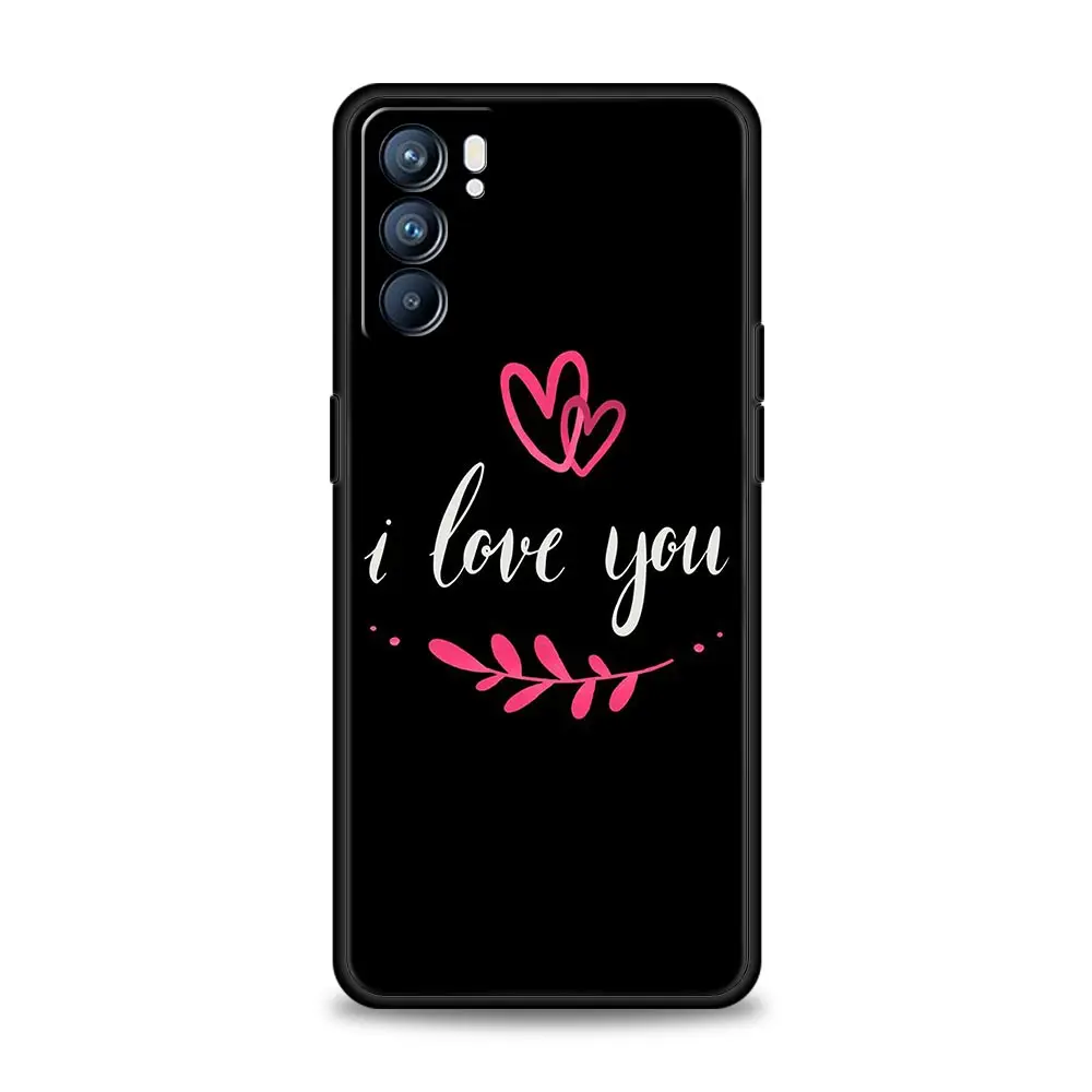 I Love You Pink Heart Phone Case - Elegant and Stylish Protective Cover