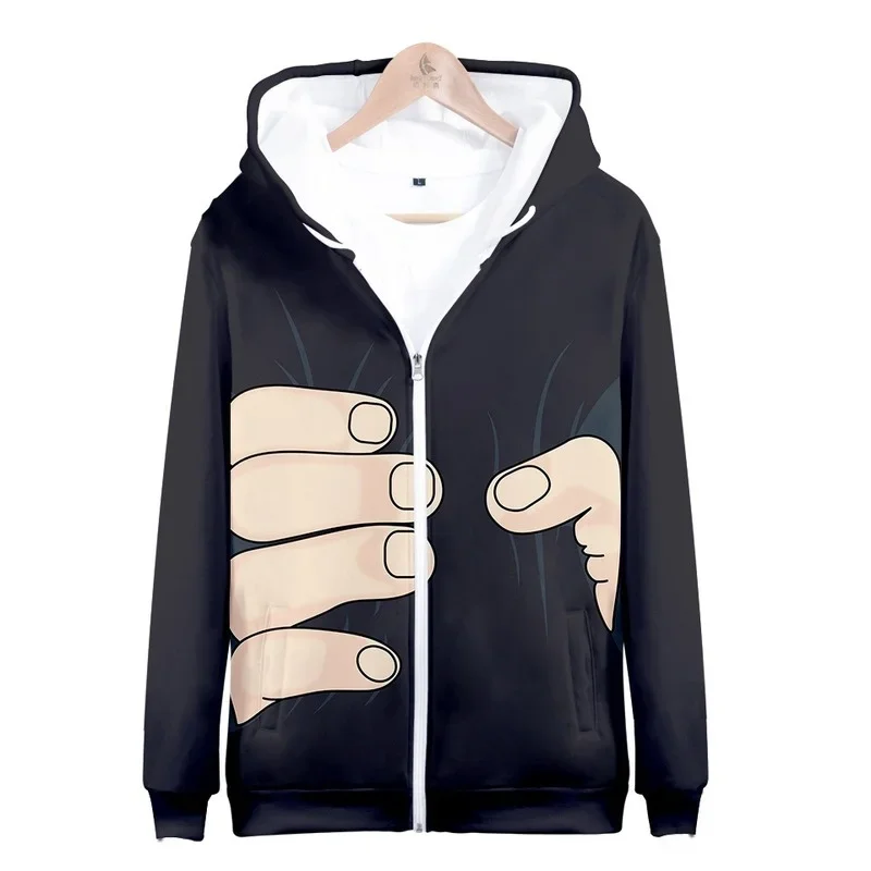 3D Printing Hoodie Women's Men's Harajuku Sweatshirt Spoof Pattern Digital Printing Hooded Zipper Jacket New Casual Sportswear