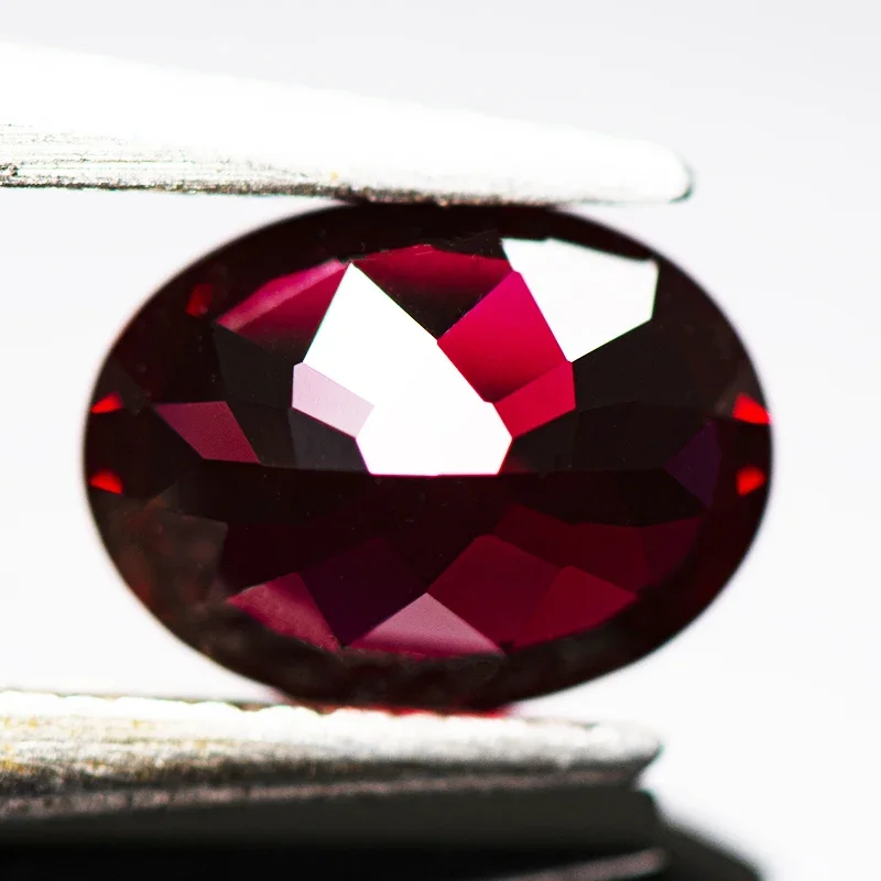 Lab Grown Ruby Pigeon Blood Red Color Oval Shape VVS1 Stone for Charms Diy Jewelry Making Earrings Selectable AGL Certificate