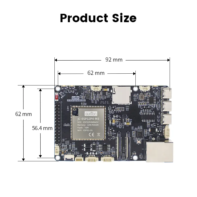 ESP32-P4+ESP32-C6 development board Xiaozhi board | RISC-V high-performance IoT core board image 5